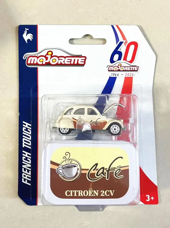 Majorette 1/64 French touch 60th anniversary VW T1 CITROEN 2CV  Diecast Model Car Kids Toys Gift