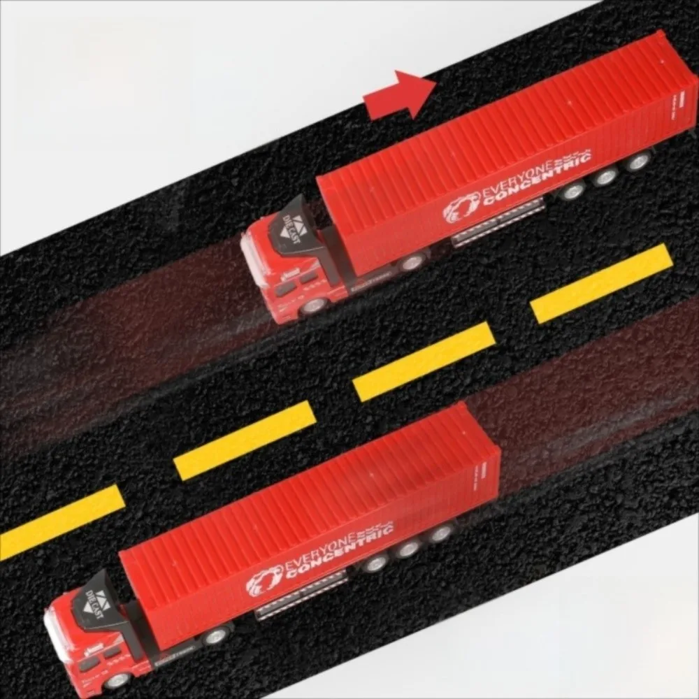 Alloy Diecast Alloy Truck Wind-Up Transport Pull Back Truck Engineering Vehicle Removable Miniature Transporters Model