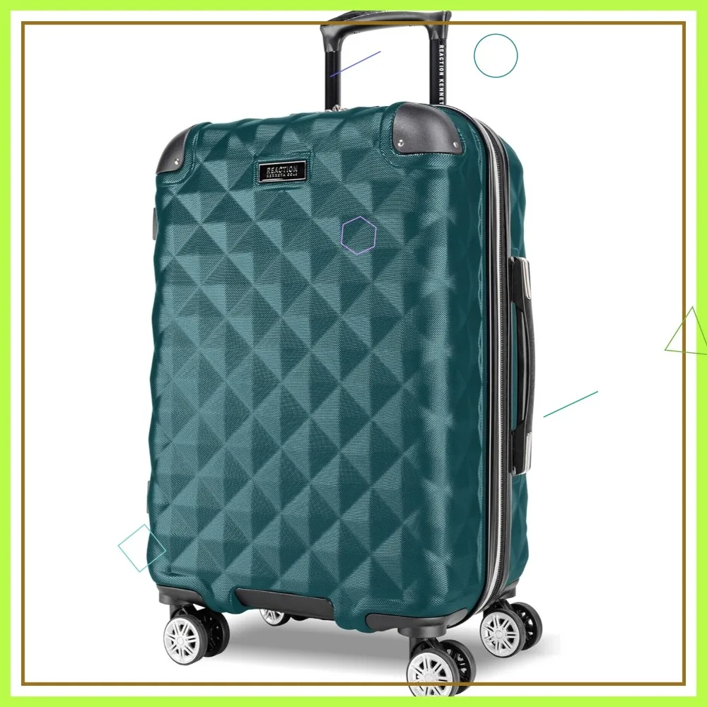 

Lightweight Hardside Expandable 8-Wheel Spinner Travel Luggage, Deep Teal, 20-Inch Checked