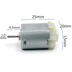 Mini FC-130A-13220-38 Motor DC 3V 3.7V 6V 7.4V 9.6V 19200RPM Micro 130 Motor Carbon Brush Toy Four-wheel Car Boat Ship Model