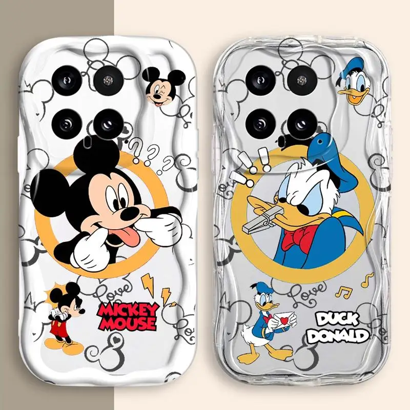 Case for Xiaomi Redmi Note 11 10 13 Pro 12 9 12S 10C 12C A1 Plus 9C Poco X3 NFC Creamy Texture Phone Cover Mickey Donald Disney