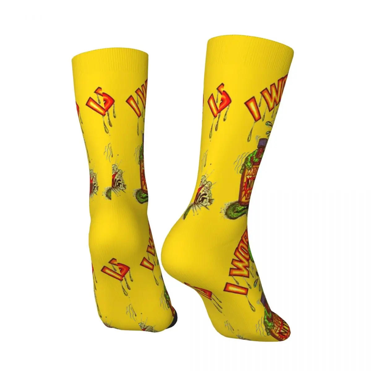 Hip Hop Vintage Green Mouse Crazy Men's compression Socks Unisex Tales of the Rat Fink John Goodman Seamless Printed Crew Sock