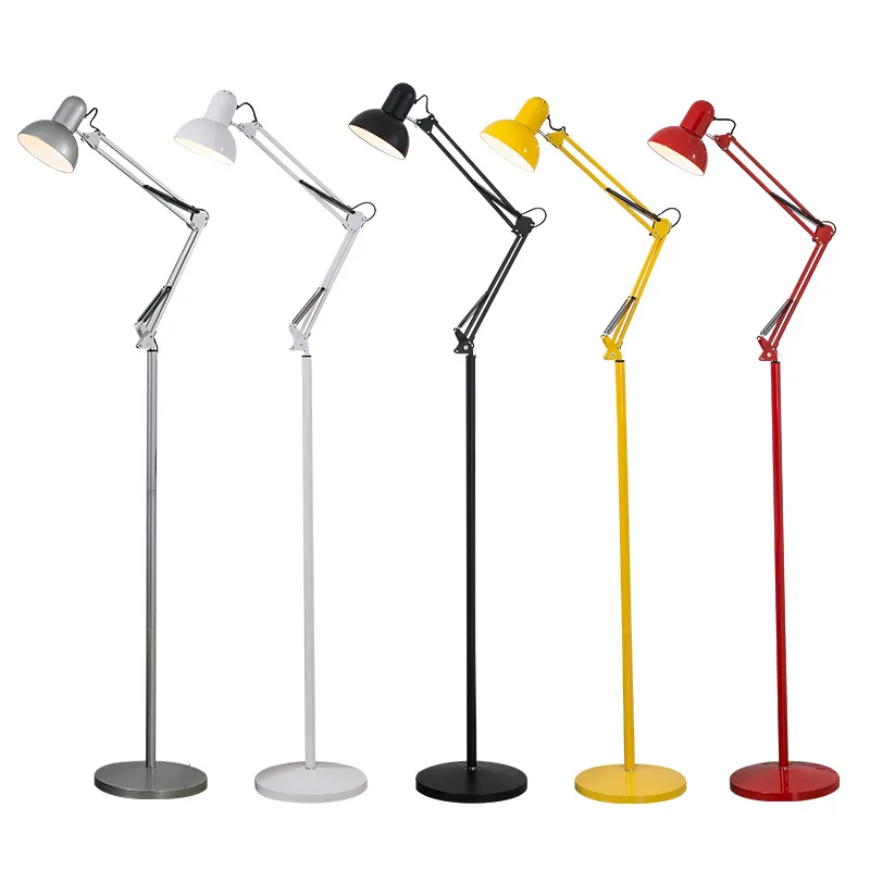 

Nordic Cloth Cover Home Decorative Dimmable Living Room Bedroom Standing Led Industrial Reading Floor Lamp