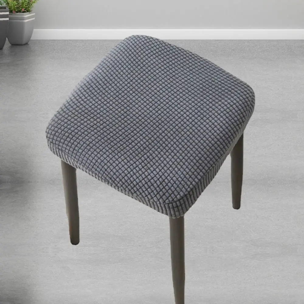 Thickened Material Stool Cover Elastic Edge Water Resistant Chair Cover Anti-Fouling Removable Design Elastic Stool Cover