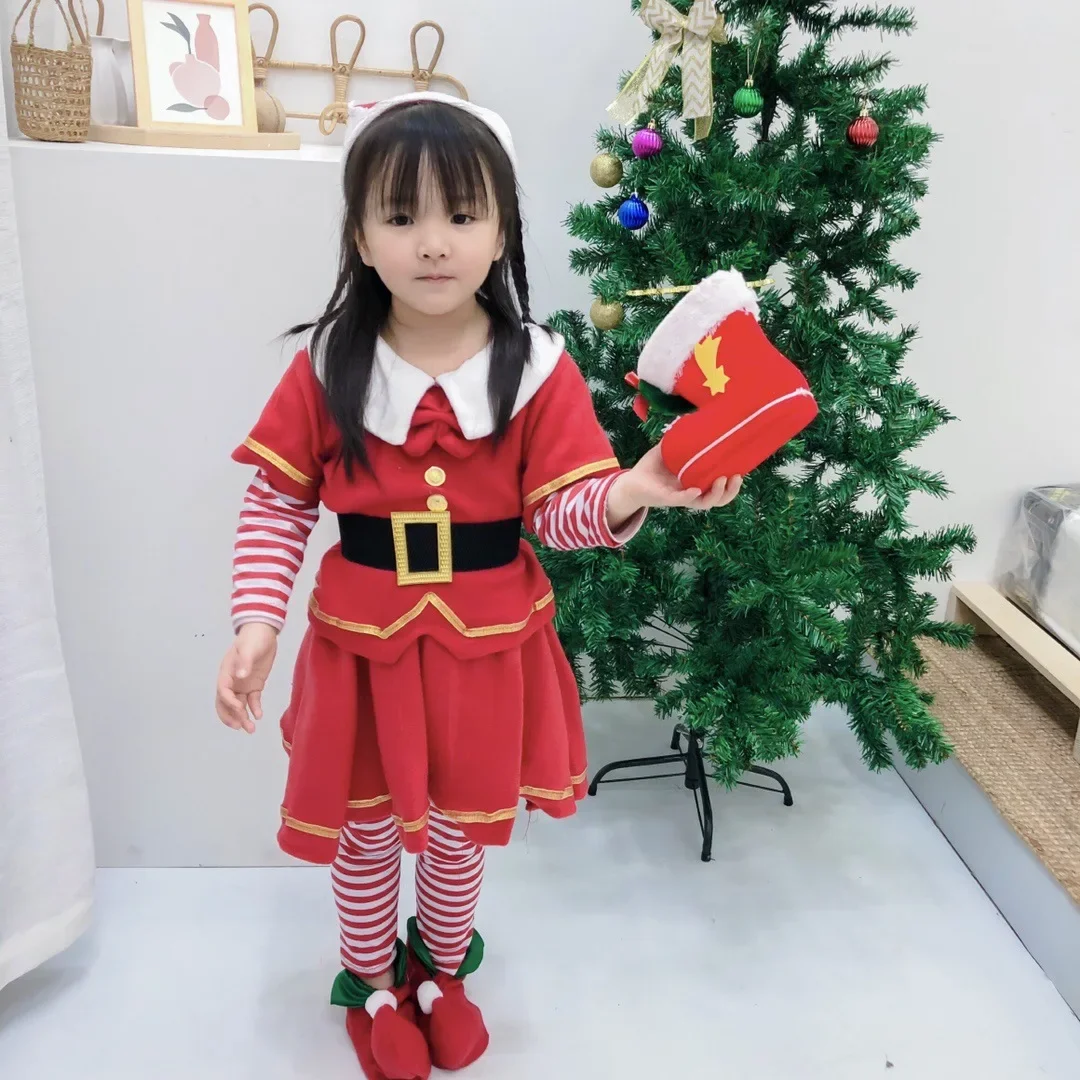 Christmas Clothing Children's New European and American Christmas Children's Fairy Clothing for Boys and Girls