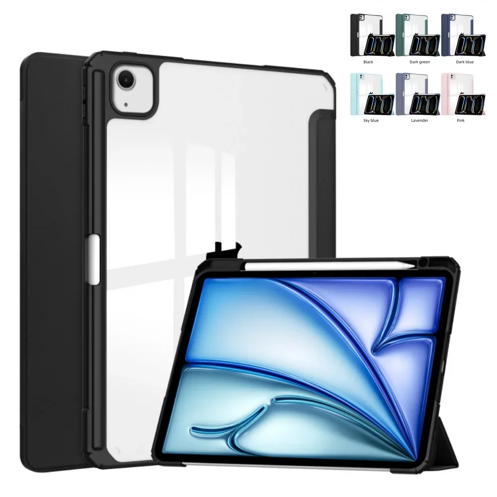 For Galaxy Tab A9  8.7 Inch X110 X115 X117 Plus X210 X216B Protective Case Smart Supportable Cover with Shockproof Pencil Holder