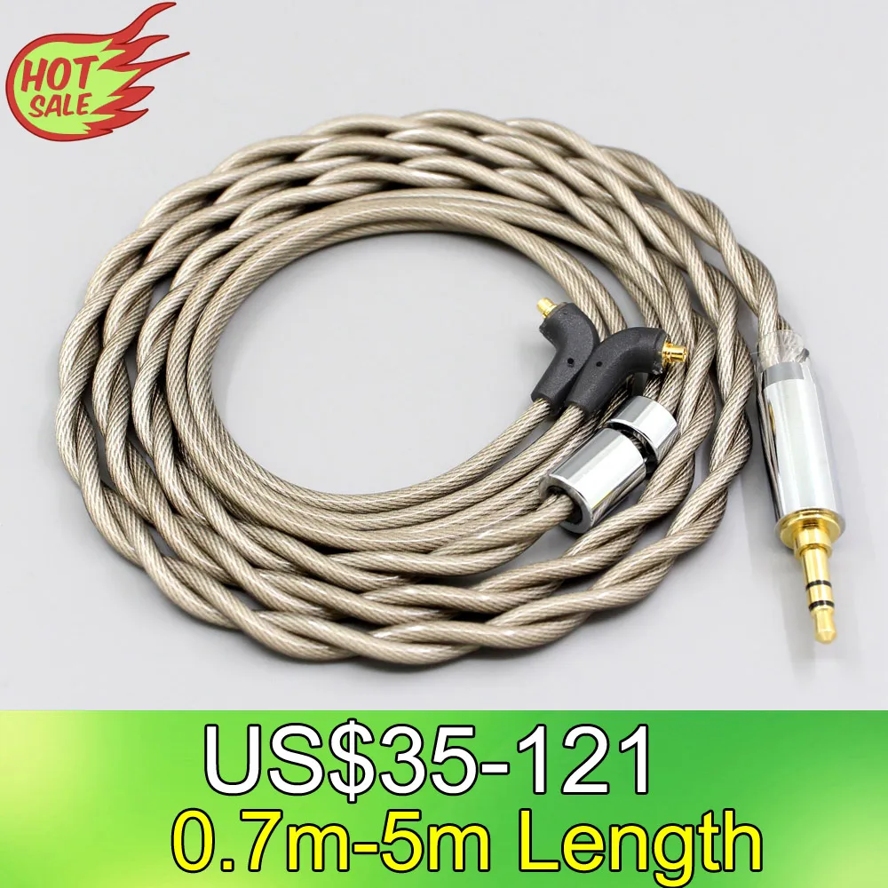 

LN007817 Type6 756 core 7n Litz OCC Silver Plated Earphone Cable For Etymotic ER4SR ER4XR ER3XR ER3SE ER2XR ER2SE 2 core 2.8mm