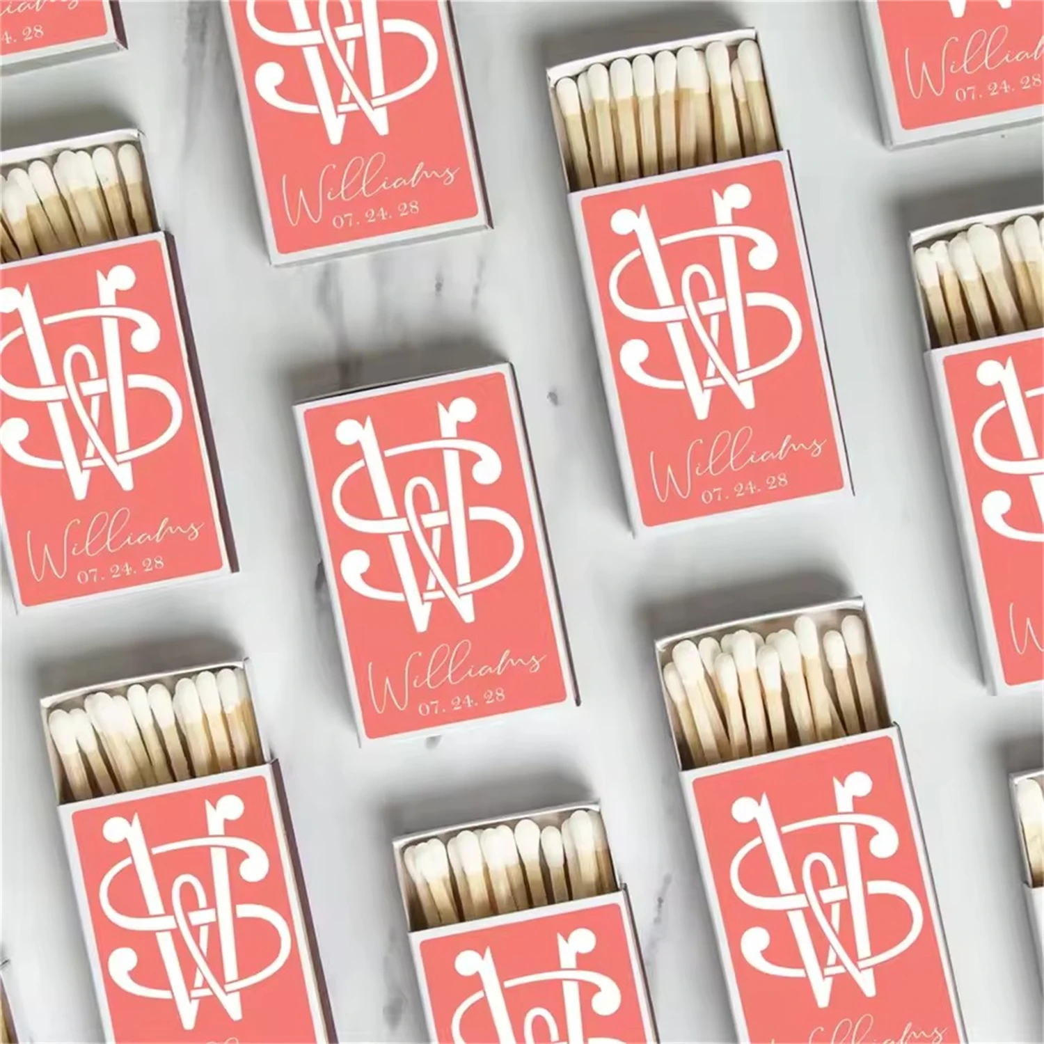 صناديق الثقاب لحفلات الزفاف للسيارة من Just Married، وصناديق الثقاب المخصصة، وصناديق الثقاب الزفاف، لحفلات الزفاف، وحفلات الخطوبة، وحفلات الزفاف #3