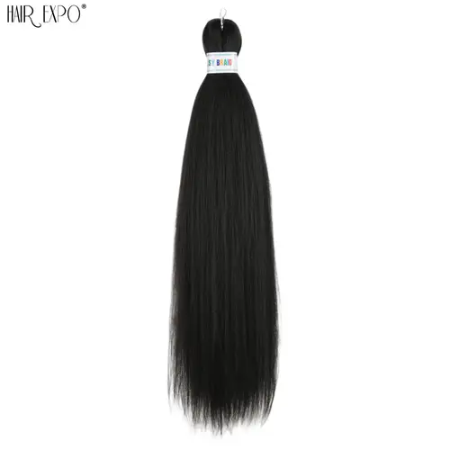 26Inch Easy Braids Hair Synthetic Colourful Pre Stretched Braiding Hair Extensions Jumbo Braids Ombre Yaki Long Straight Hair - Image 44