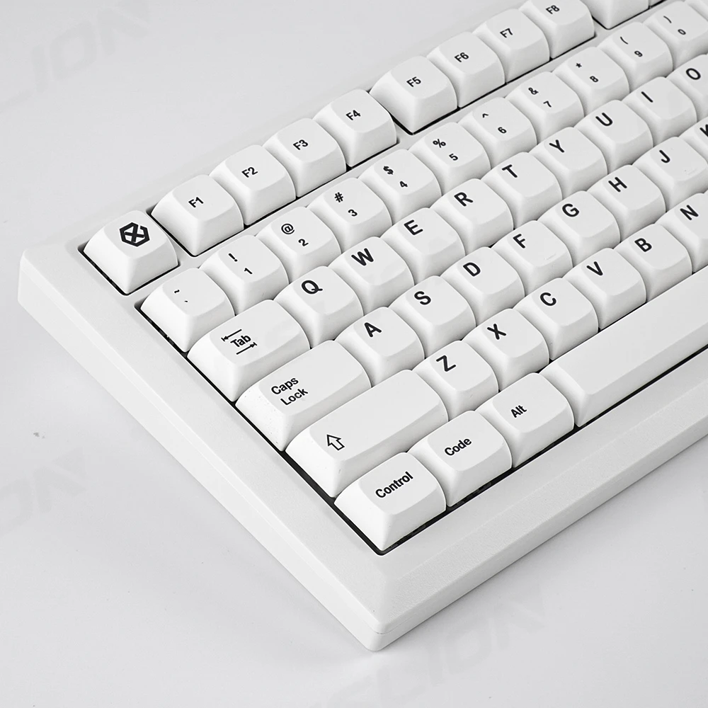 125 Keys Minimalist White  Keycap XDA Profile PBT Keycaps for  Rk61 MX Switch Mechanical Keyboard Custom Cute Anime Key Caps Set