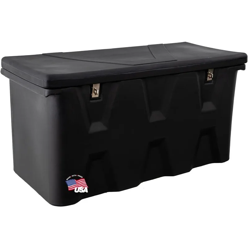 Buyers Products 1712240 Black Poly All-Purpose Chest, 44 x 17.5 x 19 Inch, 6.3 cu. ft, Contractor Toolbox For Storage