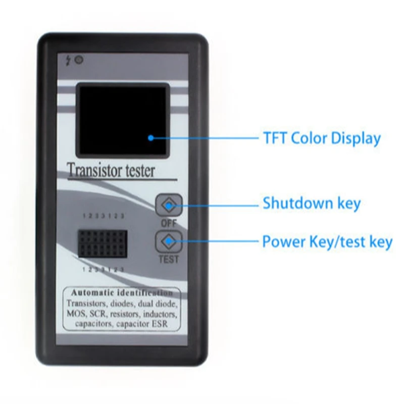 Color Graphic Display M328 Transistor Tester Resistance Meter Capacitance Meter ESR Meter