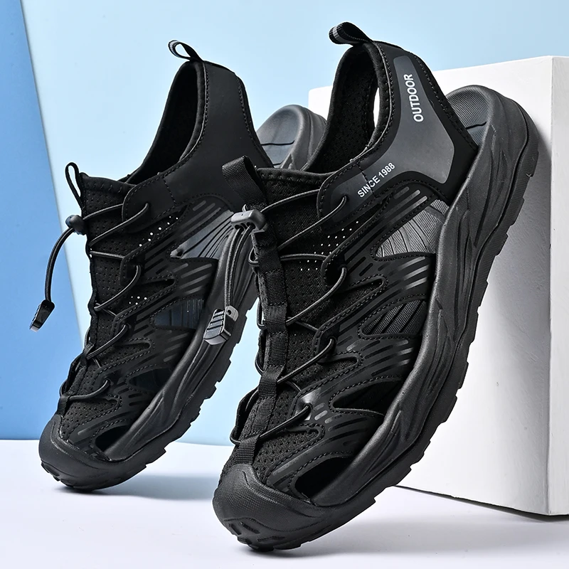 

Мужские сандалии Baotou большого размера, пляжная обувь, летние повседневные повседневные сандалии