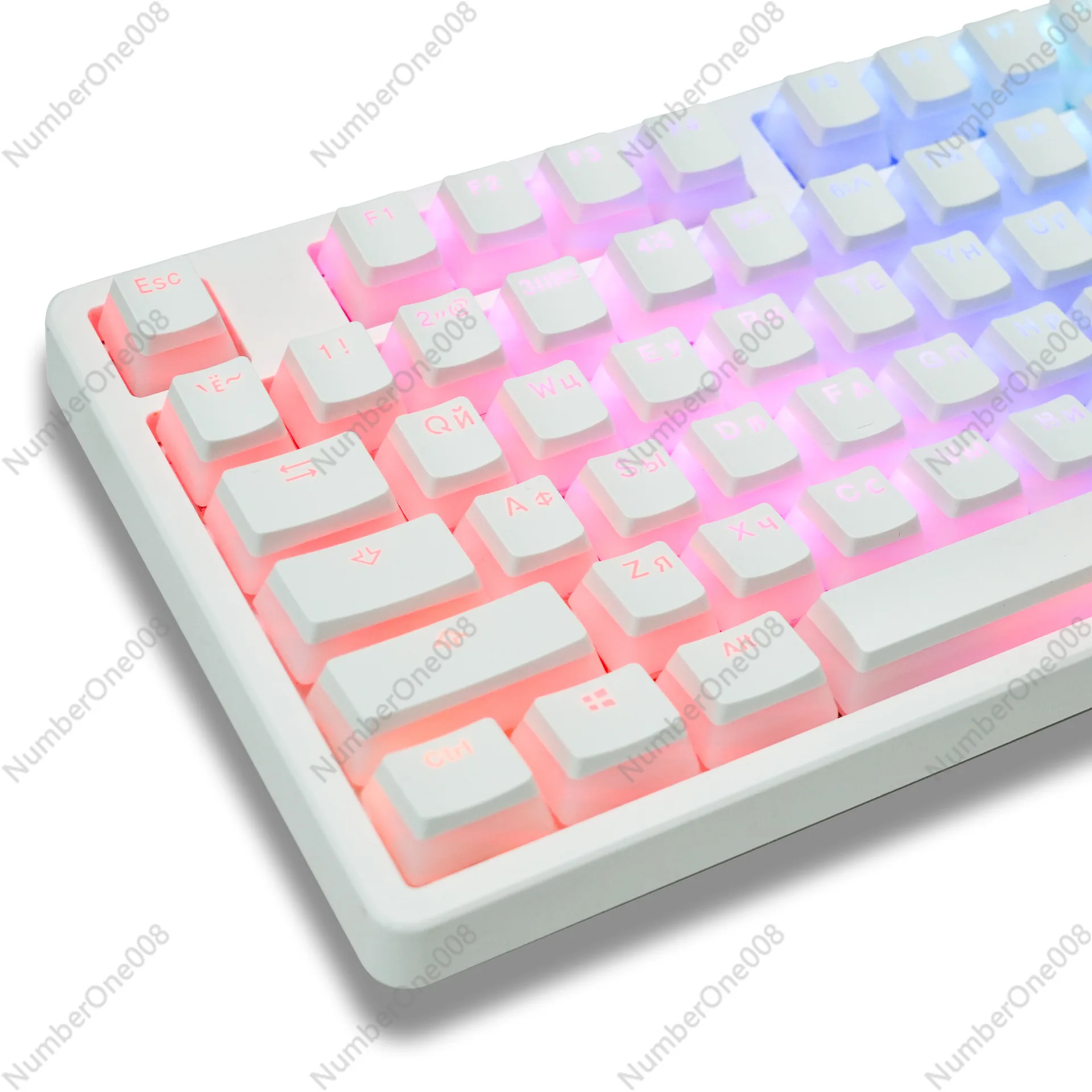 British Russian Key Cap Russian Key Cap Secondary Injection Keyboard PBT Key Cap O Em Height