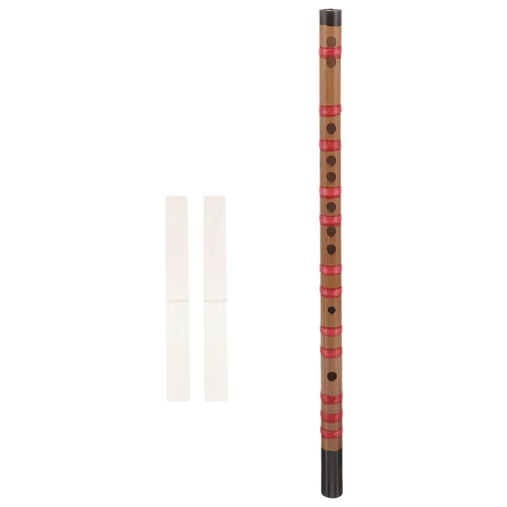 

Musical Instrument Bamboo Flute for Beginners Long Traditional Design with Tuning Cable Easy Learning for All Ages