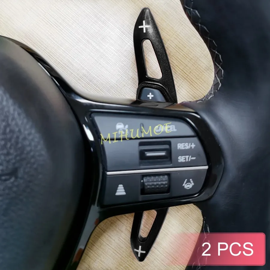 Interior Steering Wheel Gear Shift Paddle Shifter Trim For 2022 2023 2024 Honda Civic Accord CRV Pilot Acura Integra Accessories