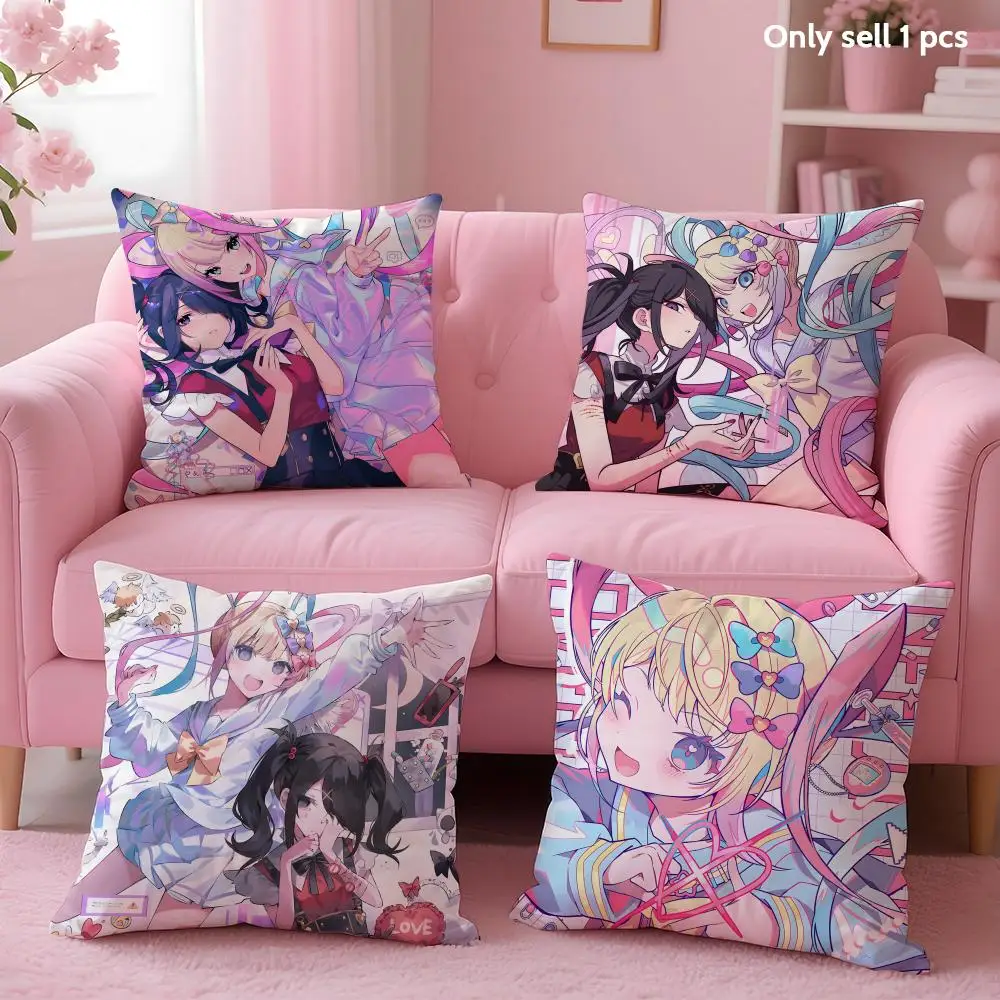 N-Needy Girl O-Overdose Game Cushion Cover Soft Short Plush Double-Sided Printing Home Decor Machine Washable Pillow Case Gift