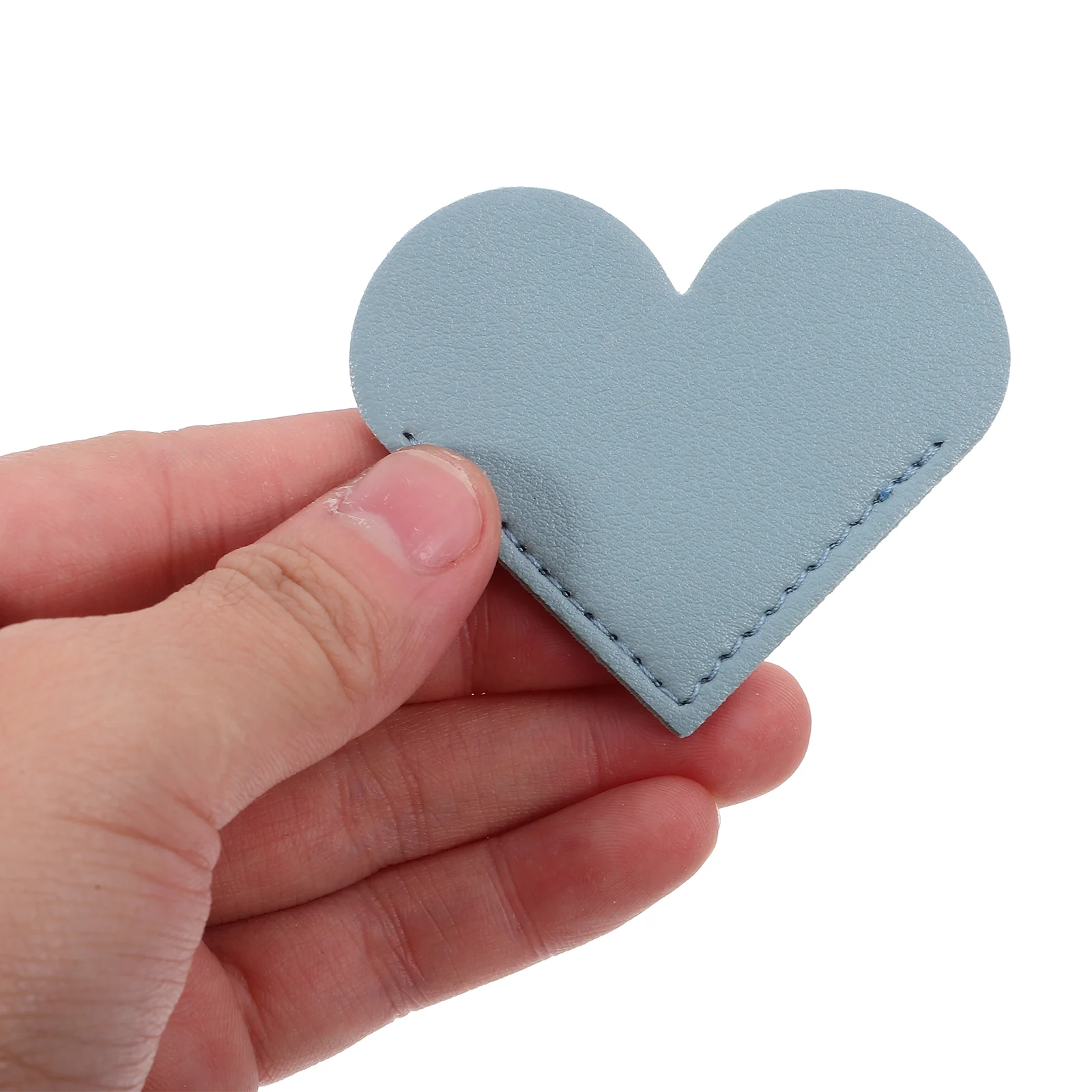 10 Pcs Heart Bookmark Corner Protective Cover Marker Bookmarks for Women Pu