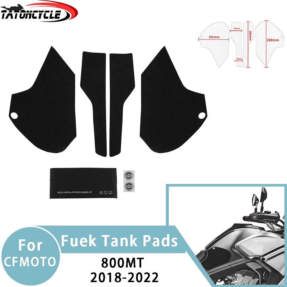 

For CFMOTO 800MT Motorcycle Anti Slip Fuel Tank Pads Gas Knee Grip Traction Sticker Protector 800 MT MT800 Accessories 2018-2022