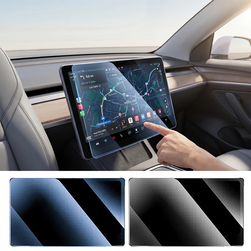 Car Center Control Navigation Screen Tempered Glass Film Protector Cover For Tesla Model 3 Highland Model Y Juniper Model Y/3/YL