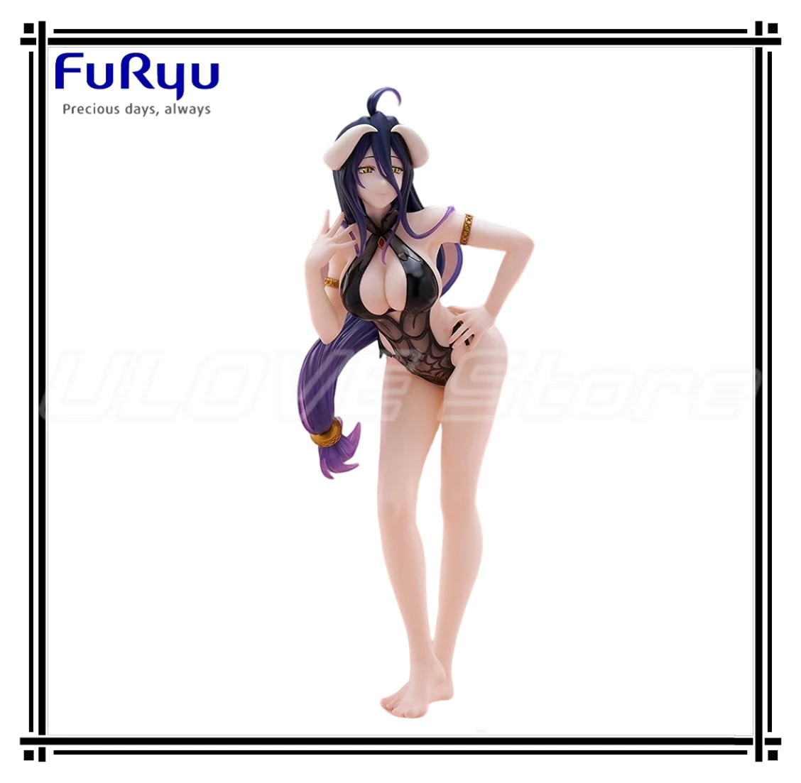 

In Stock Original FuRyu TENITOL TALL OVER LORD Albedo Anime Figure Model Collection Gift Toys