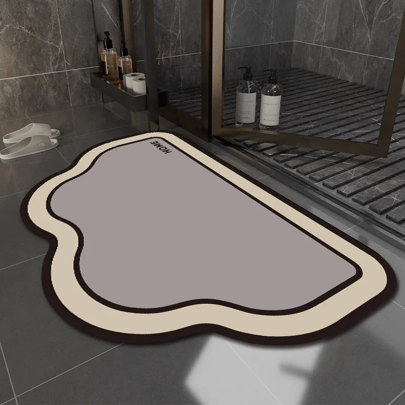 

Batoom Mat Anti-Slip Water Absorbent Toilet Entrance Door Mat Dia Mud Material Cusizable Home Use Entrance Mat