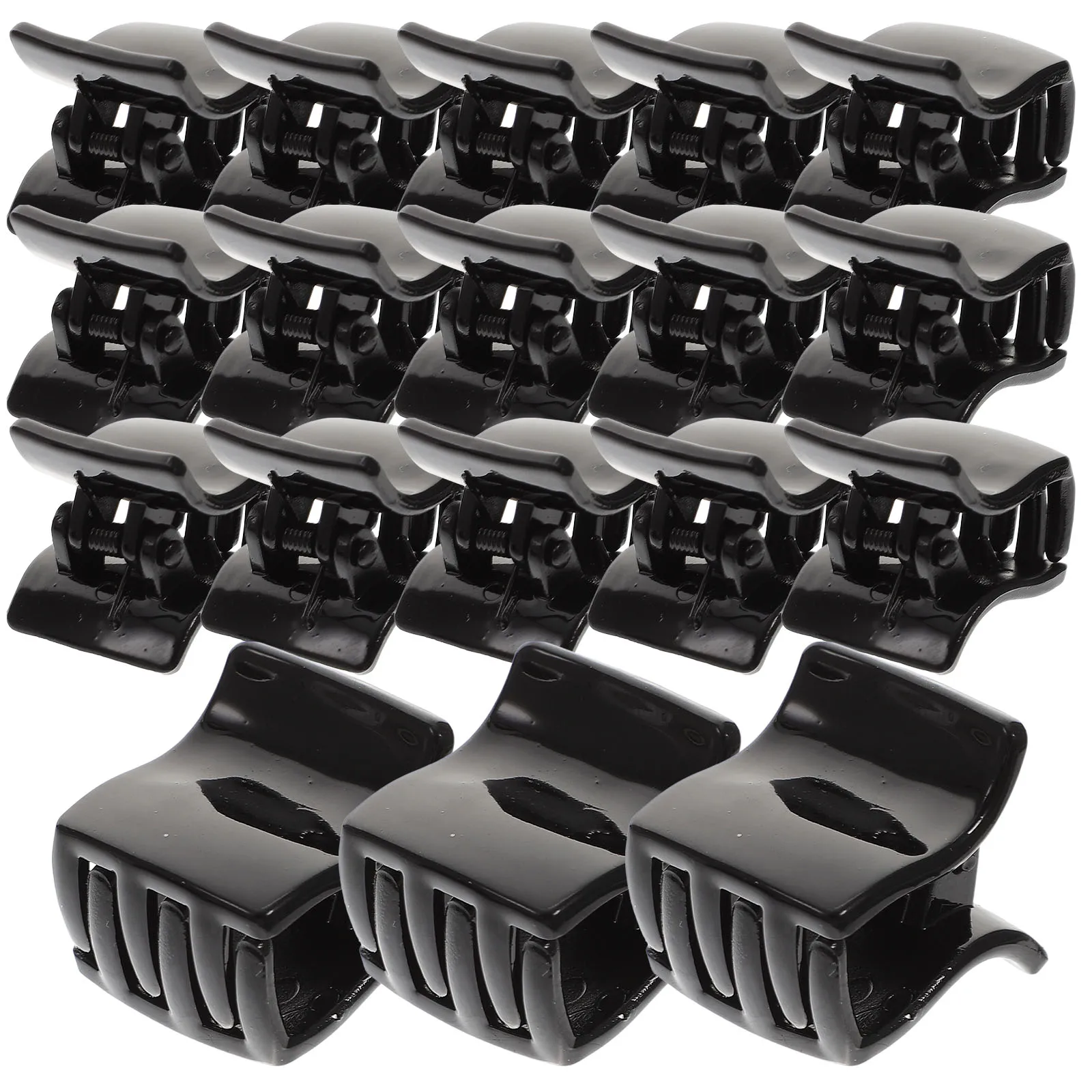

20pcs Small Hair Clips Mini Claw Clips for Women Black Durable Premium Practical Hairstyles Daily Party Accessories
