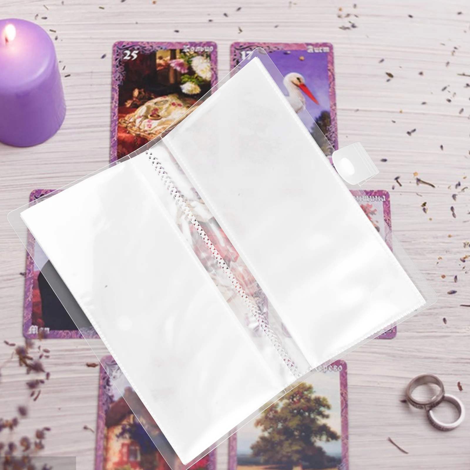 

2 Pcs Air Ticket Storage Book Album for Airplane Tickets Transparent Card Holder Holders