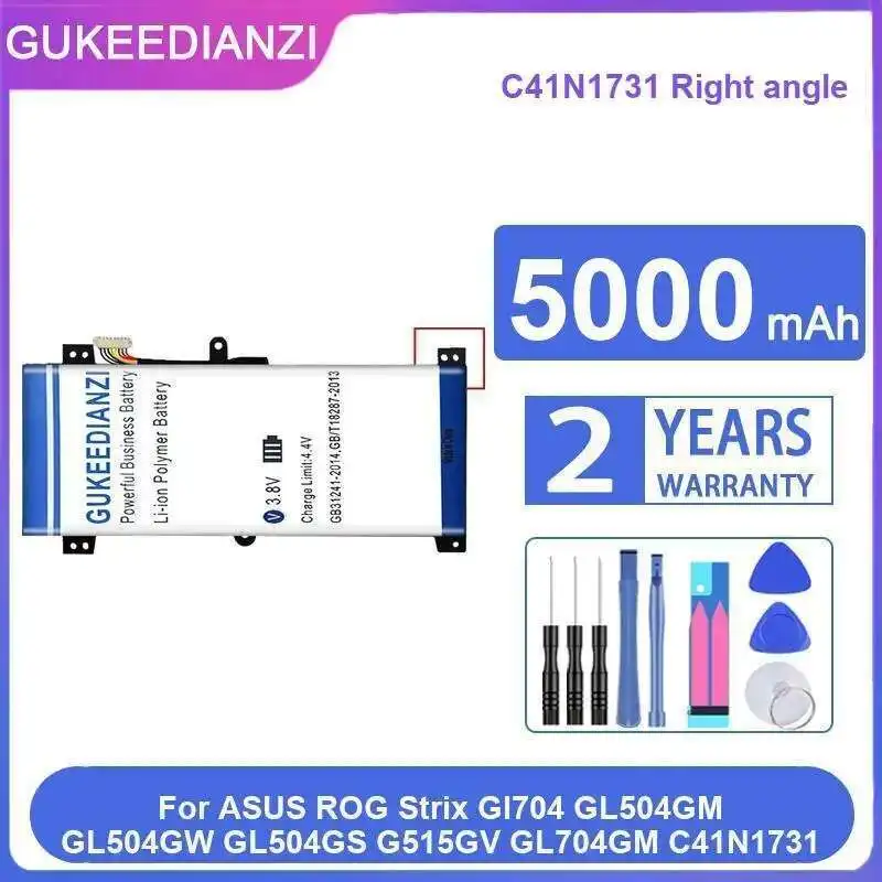 

Laptop Battery 5000Mah For Asus Rog Strix Gl704 GL504GM GL504GW GL504GS G515GV GL704GM C41N1731 Right Angle