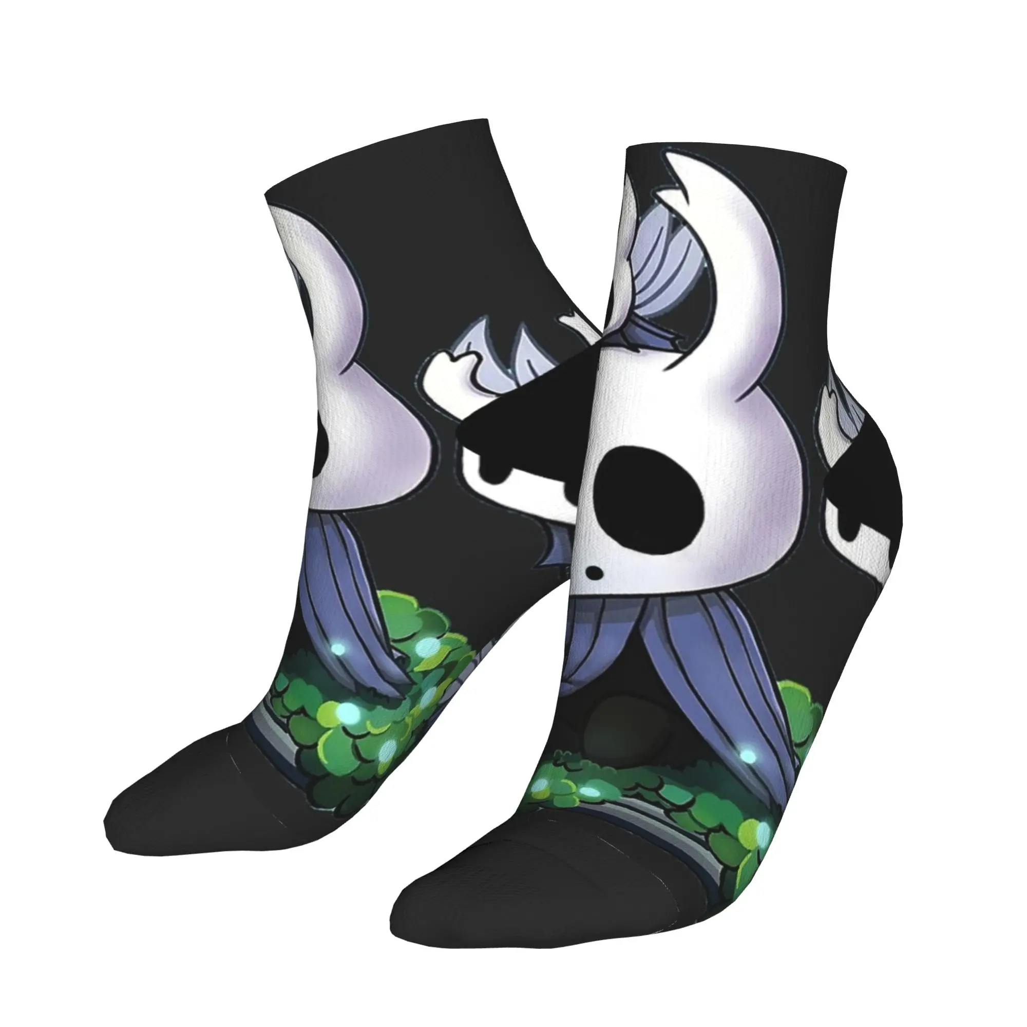 

Повседневные носки Hollow Knight Hornet для пары, удобные готические носки до щиколотки, летние спортивные носки на открытом воздухе с узором, противоскользящие носки