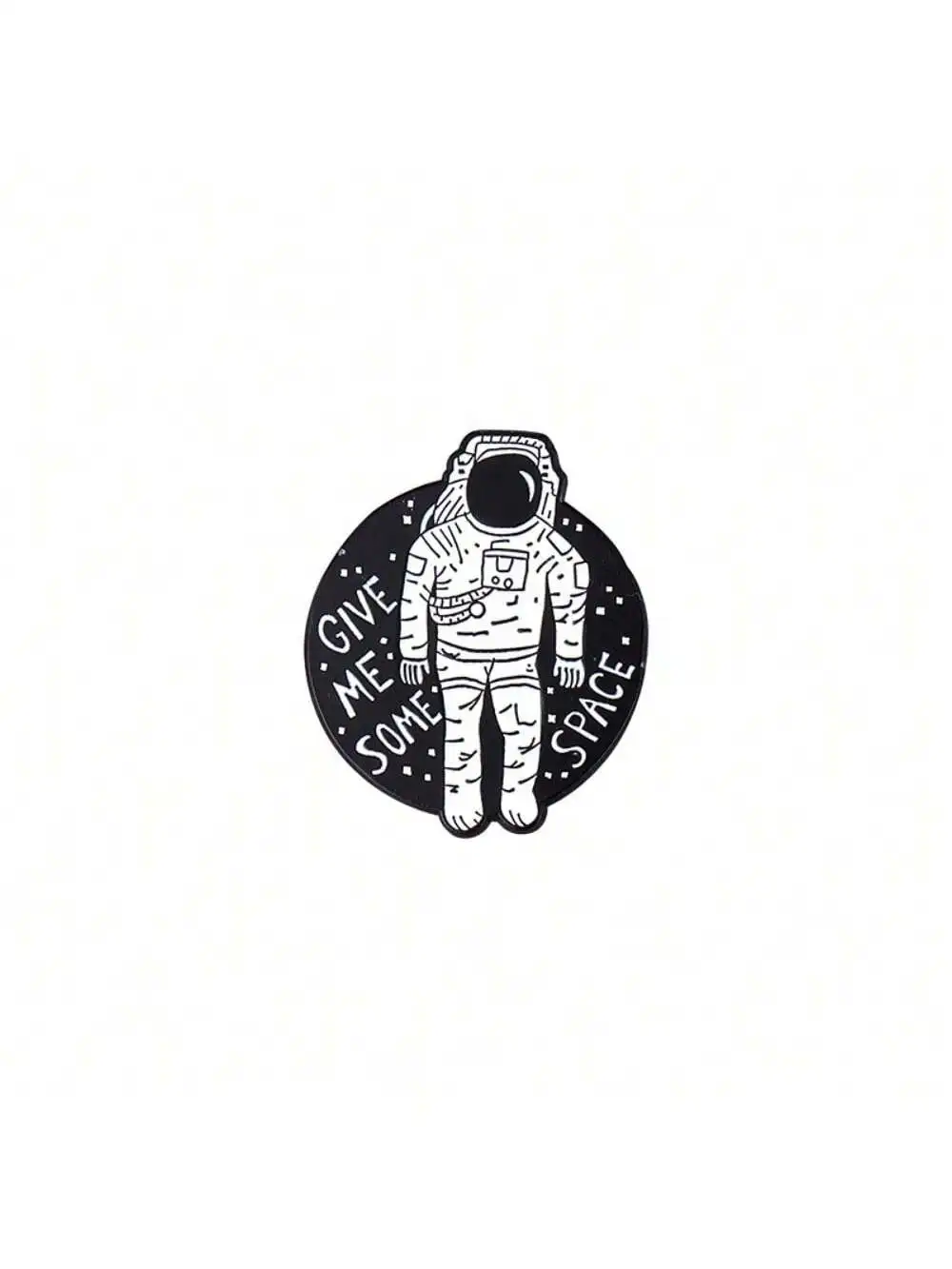 3 pieces of unisex creative astronaut space exploration series badges, daily outfits, bags, and metal brooches