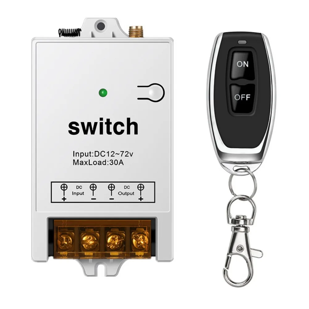 433 Mhz Remote Control Switch DC 12V-72V High Power Smart Switch Multifunctional Micro Receive LED Lamp Controller Door