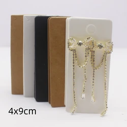 100pcs 4x9cm Earrings Cards Paperboard Jewelry Newest Arrived Popular Display Cardboard Hot Sale Fashion Design Delicate Cards