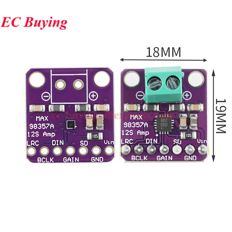 10 قطعة/1 قطعة MAX98357 I2S 3 واط فئة D مكبر للصوت واجهة اندلاع DAC وحدة فك ترميز لوحة الصوت بدون مرشح لراسبيري Pi ESP32