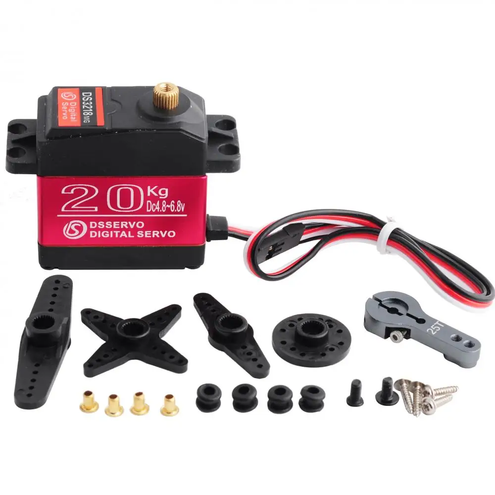 DS3218 PRO Wasserdichter Servo 20KG 180 270 Grad Hochgeschwindigkeits-Servo Metallgetriebe Digital-Servo RC-Servo für 1/8 1/10 Maßstab RC-Autos – Detail 2