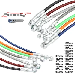 Motorcycle Brake Hose Line Colorful Fuel Line 390-2200mm Electric Vehicle Fuel Line Universal Racing Modified Fuel Line