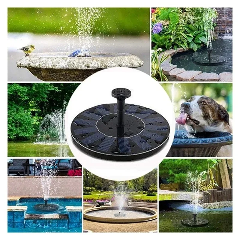 13cm, 16cm, 18cm Floating Solar Fountain Pumps - Perfect for Bird Baths, Garden Outdoor Water Pool and Pond Decoration