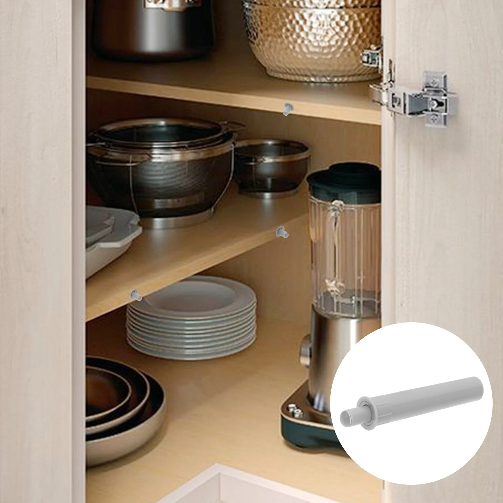 

10pcs Soft Close Cabinet Damper Buffers With Screws For Kitchen Wardrobe Doors Quiet Close Door Dampers Reusable Hydraulic