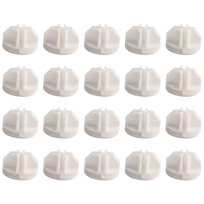 20 Pcs Grid Cube Connector Abs Connectors For Wire Cube Storage Shelving (White)