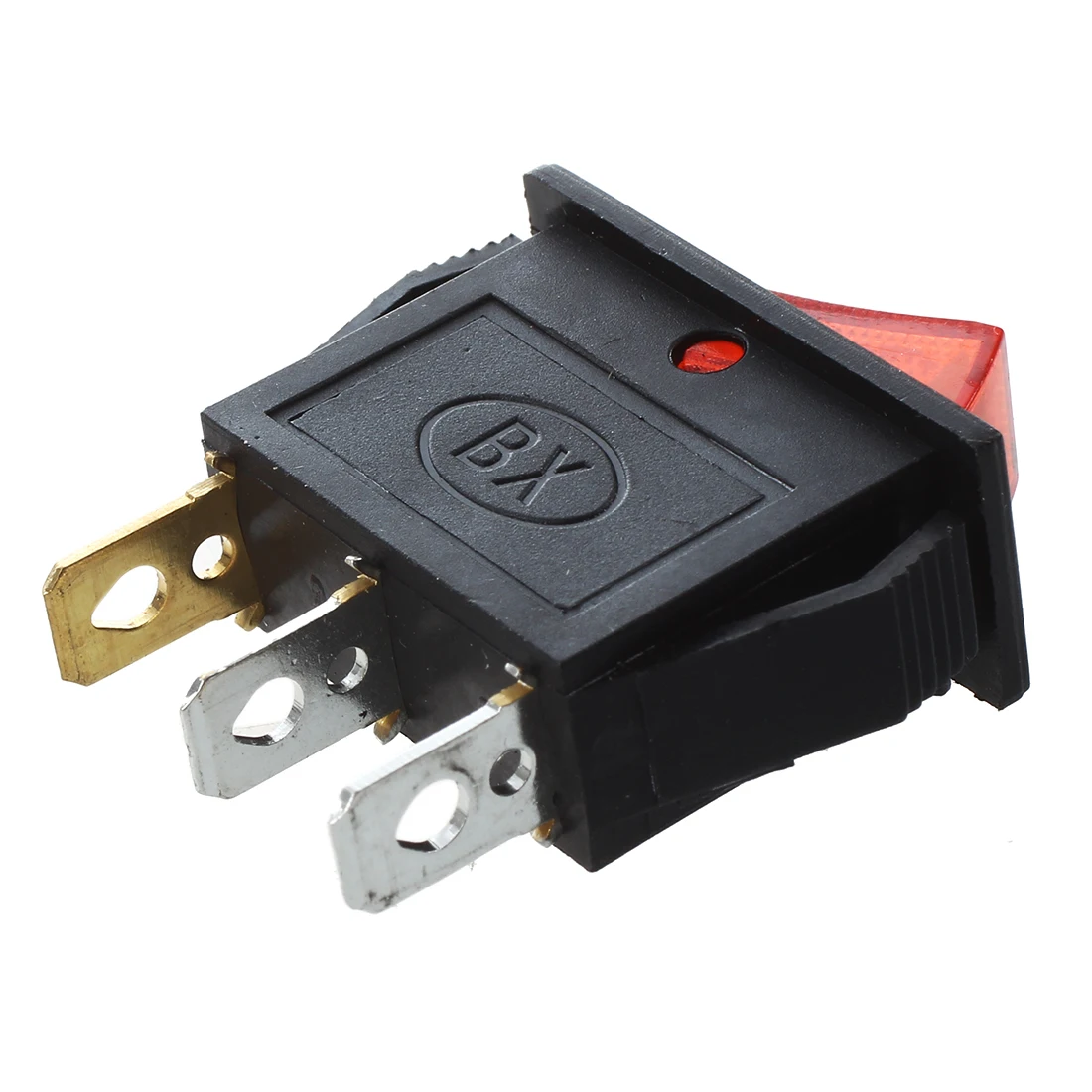 Interruptor basculante para barco, luz roja iluminada de encendido y apagado, AC 16A/250V, 20A/125V, SPST, x 5 piezas
