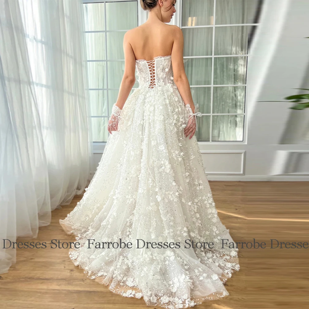 Elegant Women's Dresses for Evening Party Lace Sheath/Column Prom Dress Ivory Sweetheart Detachable Trailing Birthday Dress Long