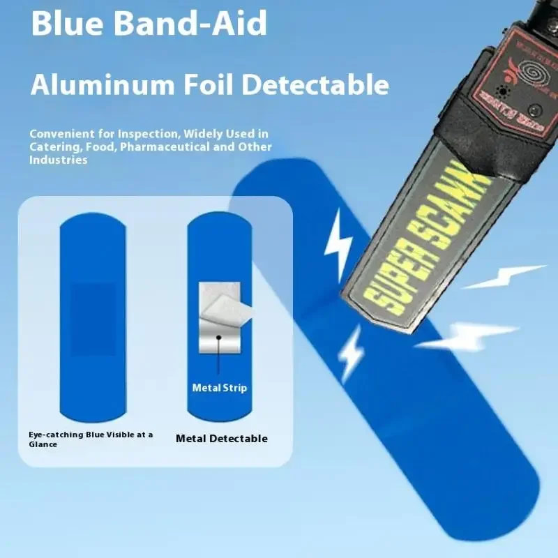 

PE синий медицинский пластырь, водостойкий, съемный, эластичный, для ран, клейкий пластырь, аптечки первой помощи для отеля, ресторана, шеф-повара