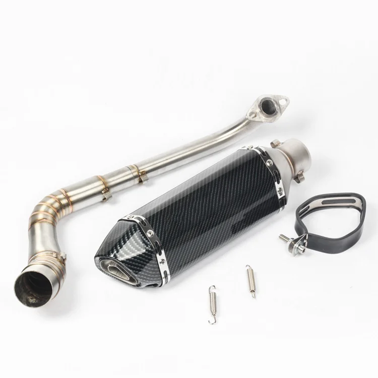 for NMAX 155 NMAX155 125 NMAX125 with DB Killer Motorcycle Exhaust Slip-On Full System Front Middle Link