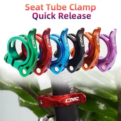 31.8/34.9mm Quick Release Road Bike Seat Post Clamp Aluminum Ultralight MTB Bicycle