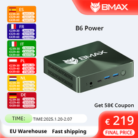 BMAX Mini PC B6POWER Intel Core I7-1060NG7 Windows 11 16GB RAM 1TB NVME SSD NVME_2280x2 HDMI USB Bluetooth Computer Type-c