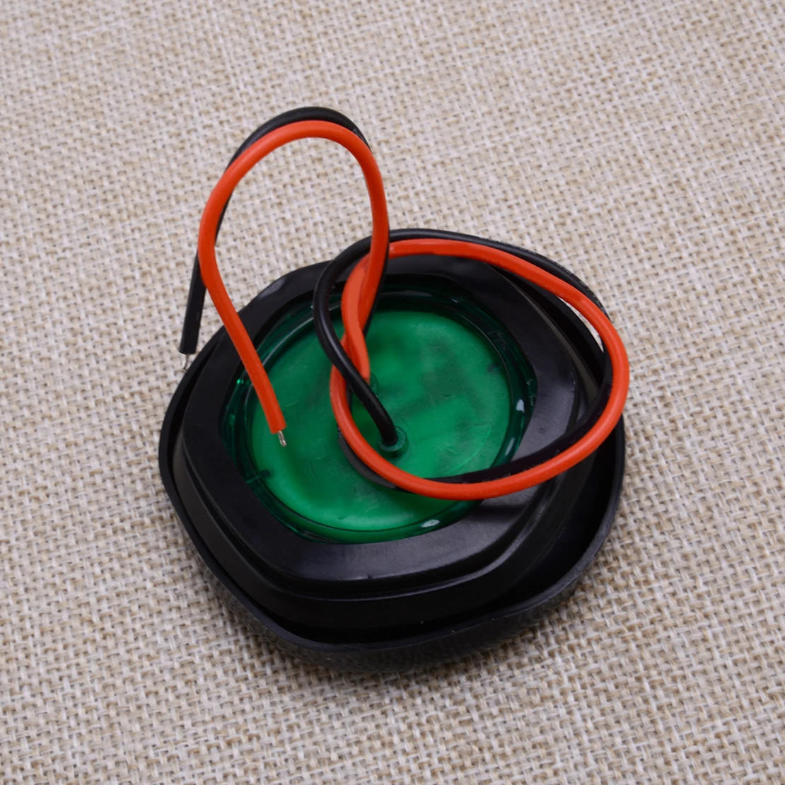 12V 2 uds verde 2 pulgadas 7-LED redondo camión remolque lámpara de posición lateral luz trasera Universal para remolque camión RV UTV caravana