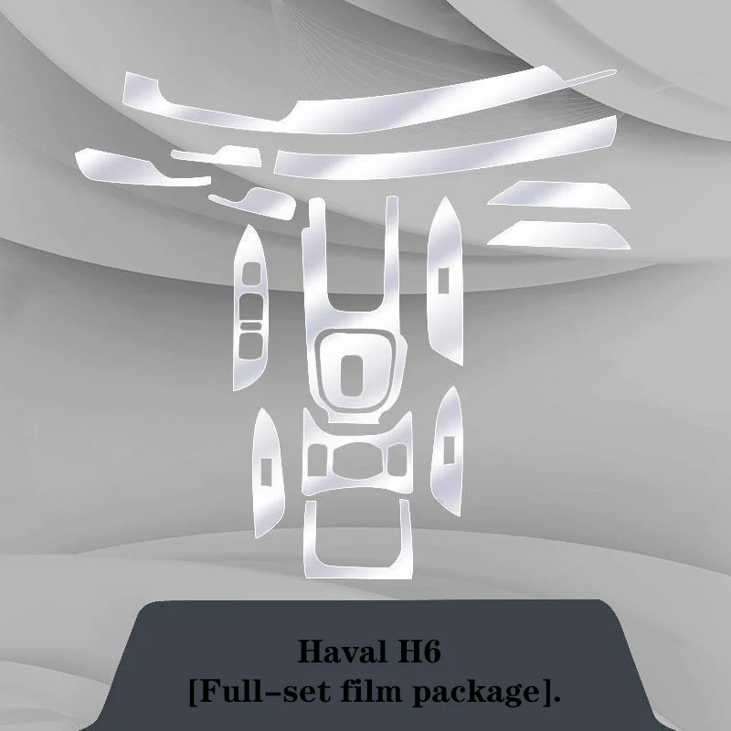 For Haval H6 Complete Interior Modification Film, Transparent Anti-Scratch Protective Film for Dashboard Panel.