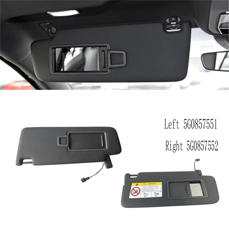 

Внутренний солнцезащитный козырек L + R с зеркалом для Skoda Octavia 3 A7 Fabia Mk3 Karoq Rapid Seat Leon Arona Ibiza/ST 5G0857551 5G0857552