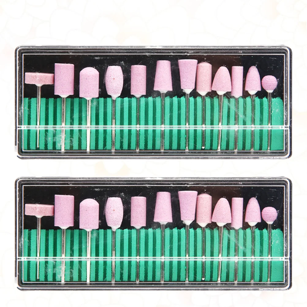 Nail Grinding For Manicure Drill Bits Cuticle Cleaner Tools Compatible With Electric Nail Drill Machine For Salon