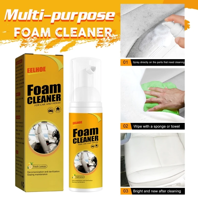 150ML Multi purpose Foam Cleaner LeatherUpholstery Cleaner Anti-Aging Cleaning 203C